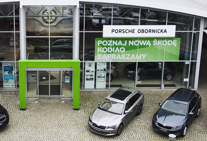salon skoda - porsche obornicka