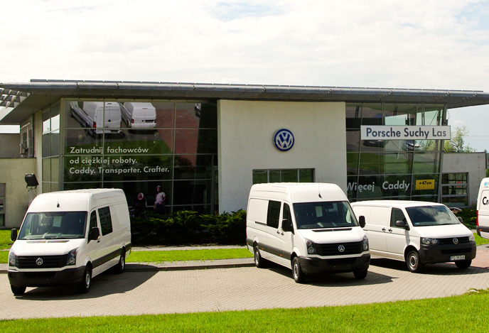 salon volkswagen samochody użytkowe - porsche suchy las